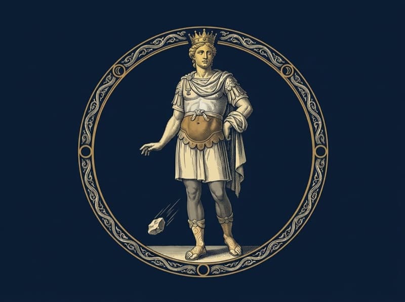 A estátua da profecia de Daniel, gravura.